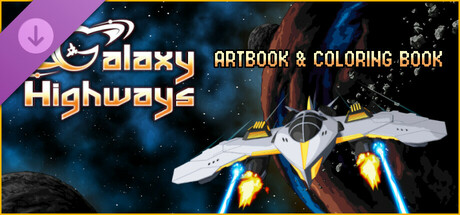 Galaxy Highways - Artbook and Coloring book cover art