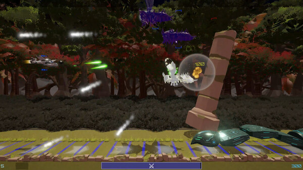 Screenshot of Iron Flight gameplay showing in-action mechanics
