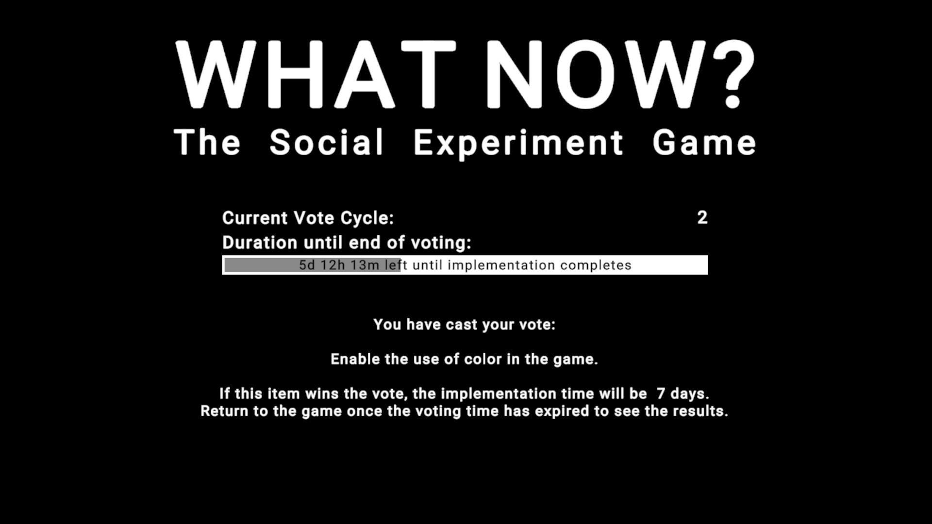 #4. WHAT NOW? - The Social Experiment Game Demo (Steam) De: Evil Grog Games GmbH