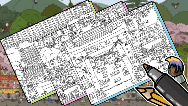 FIND ALL 7: Japan - Coloring Book for steam FIND ALL 7: Japan - Coloring Book for steam