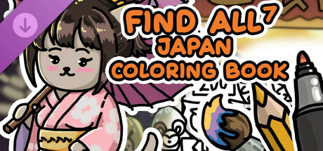 FIND ALL 7: Japan - Coloring Book cover art