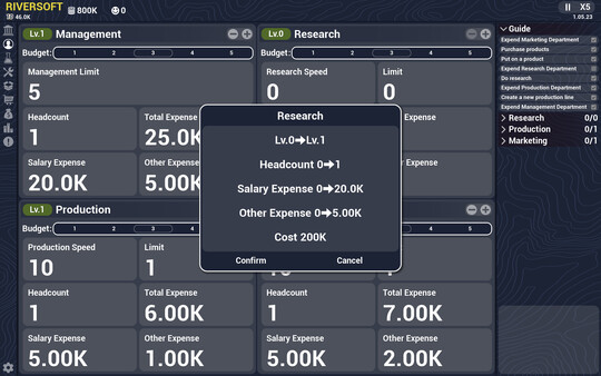 Screenshot of Computer Manufacturer gameplay showing in-action mechanics