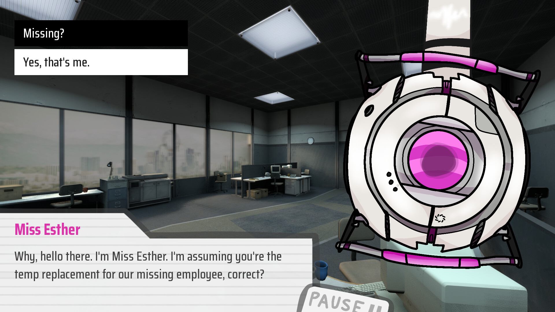 Aperture Dating Simulator screenshot #1