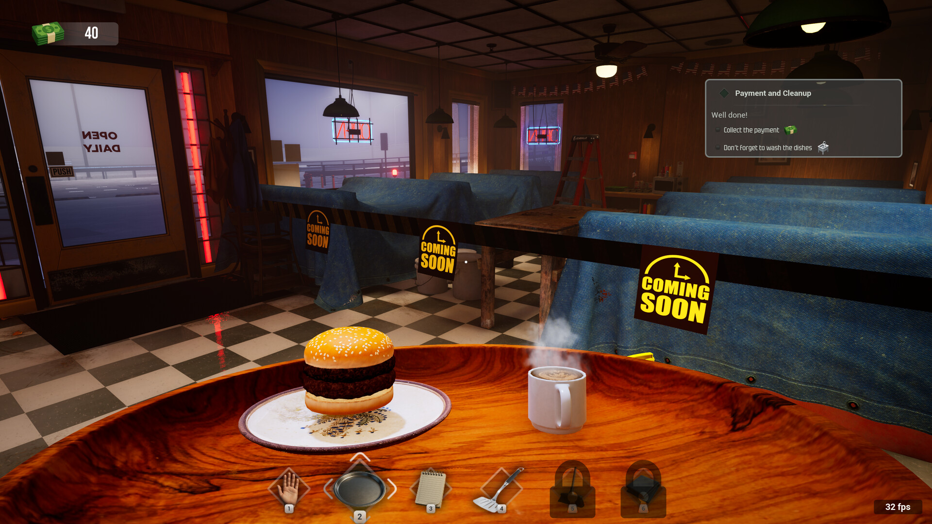 #7. Diner Simulator Demo (Steam) Bởi: Octo Games studio