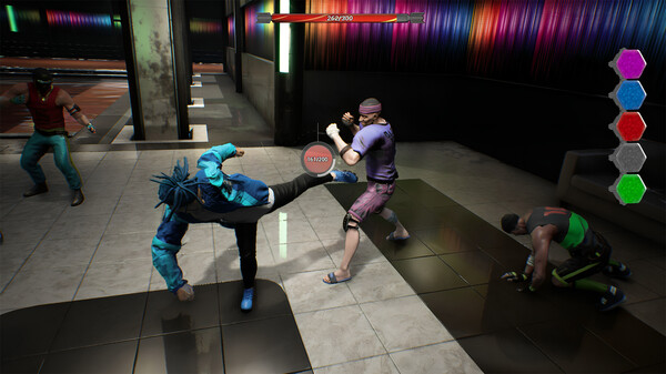 Screenshot of Gangsters Way gameplay showing in-action mechanics