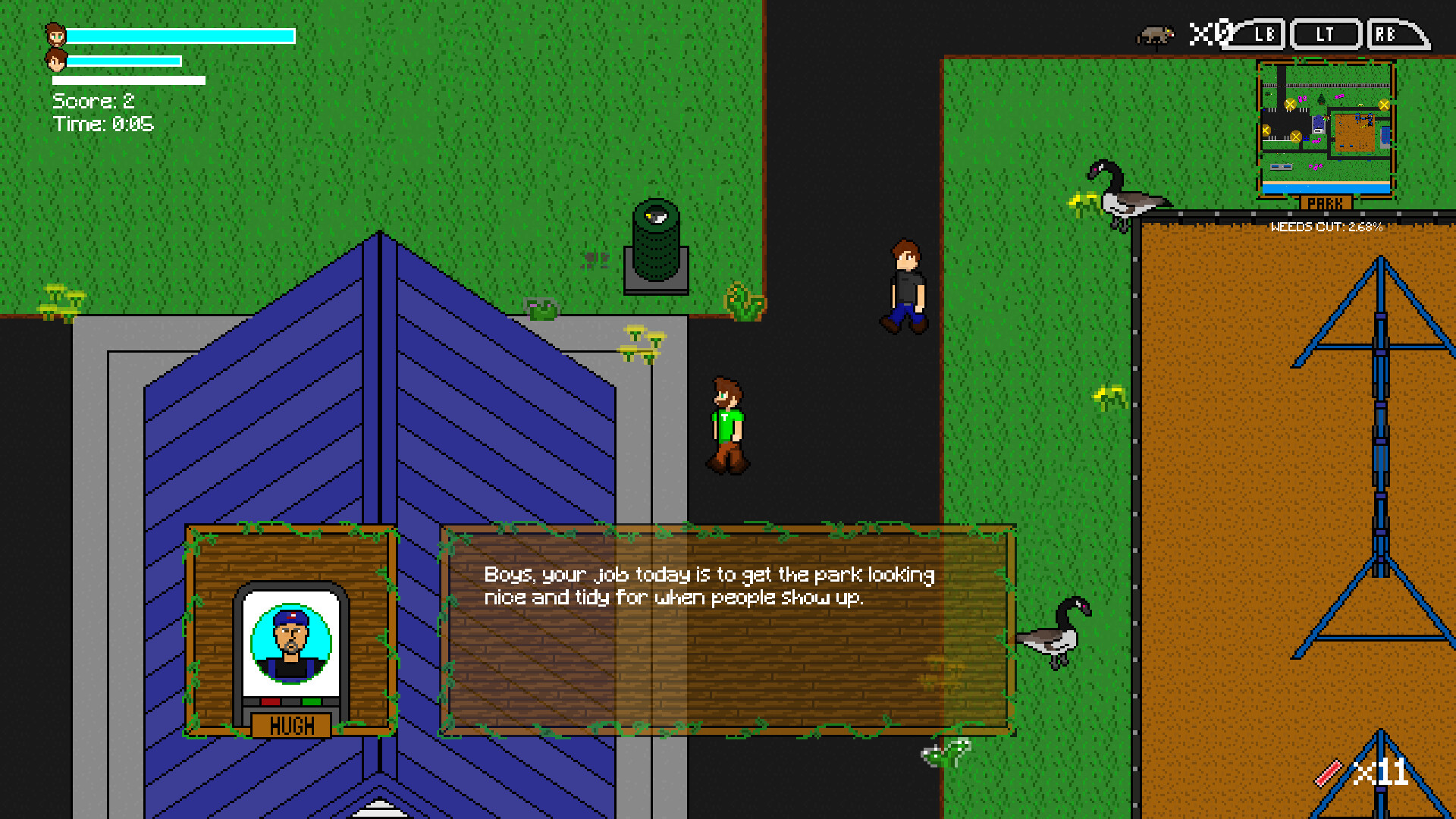 #5. Weed Wacker Warrior (Steam) 由: Station City Studio