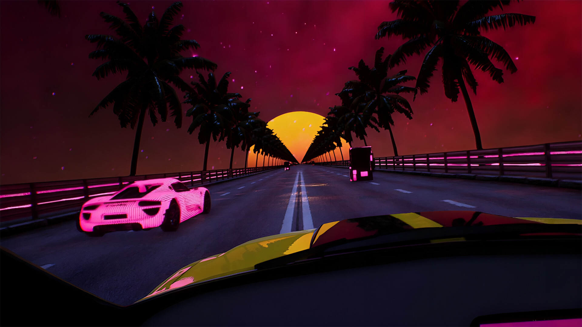 Synthwave Burnout VR screenshot #3