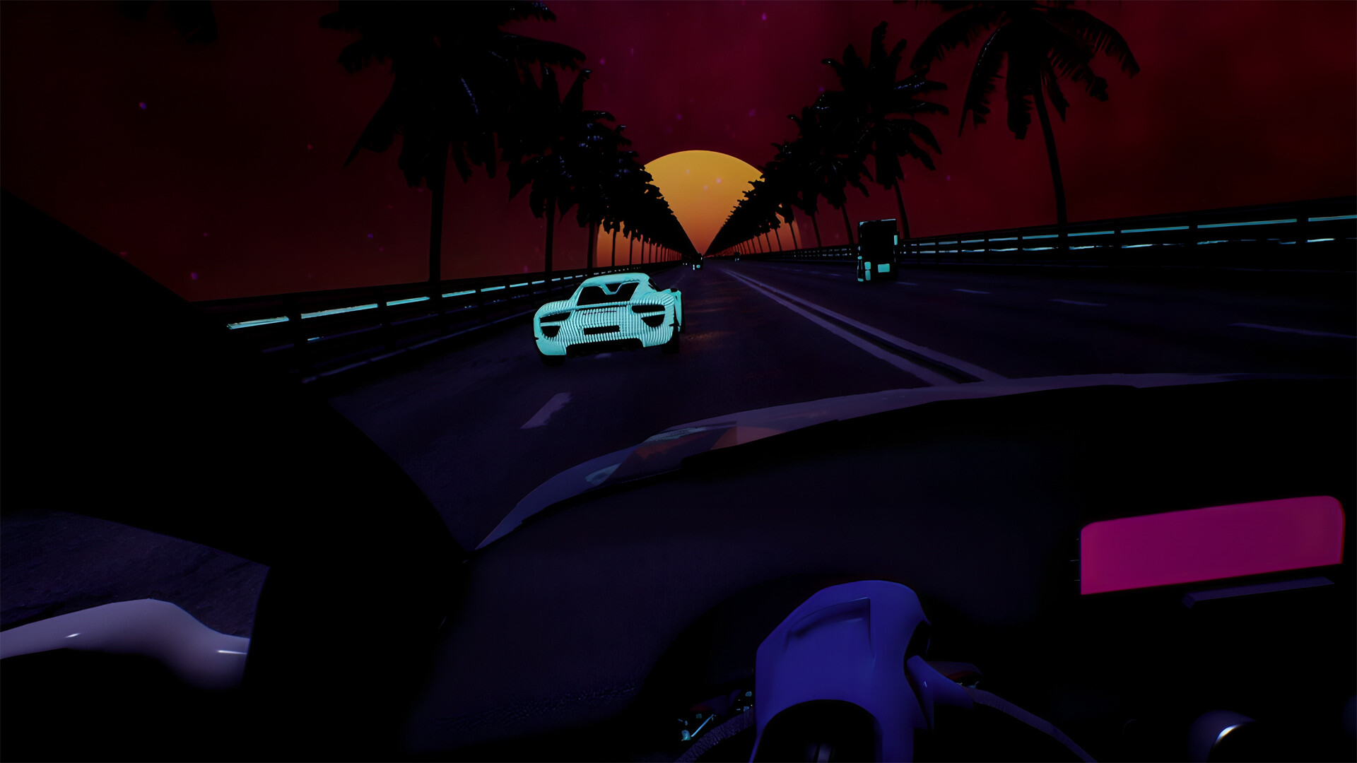 Synthwave Burnout VR screenshot #5