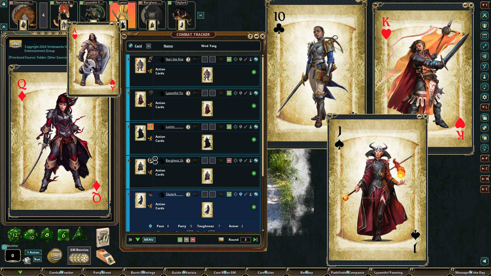 Fantasy Grounds - Pathfinder(R) for Savage Worlds Action Deckのスクリーンショット 1