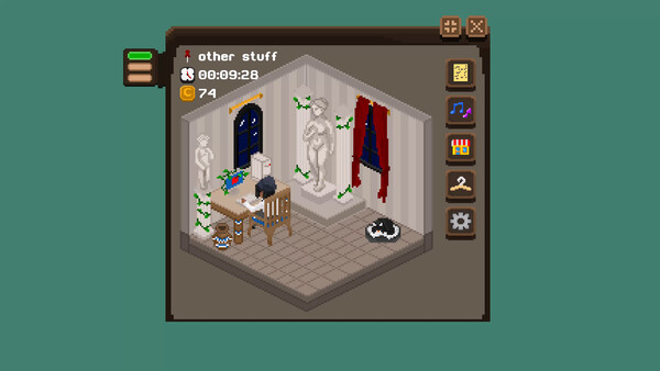 Screenshot of Muse Corner gameplay showing in-action mechanics
