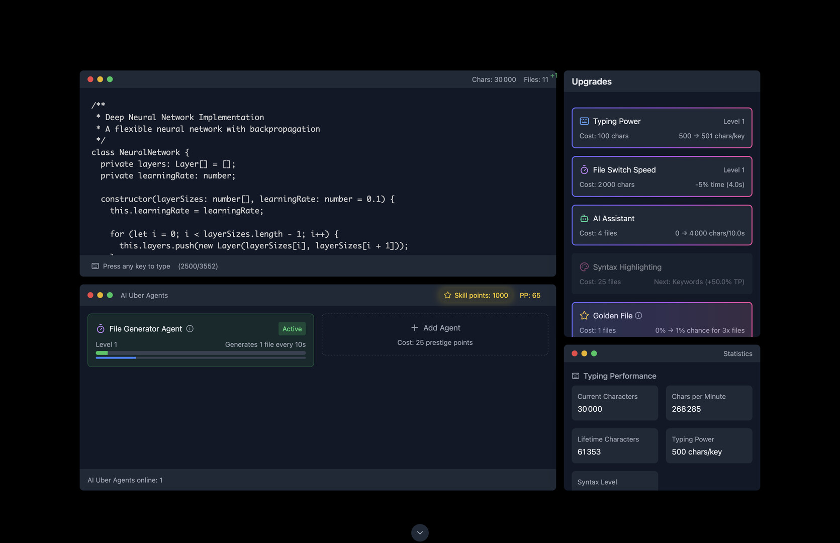 Yet Another Incremental Game (but this time about coding) screenshot #3