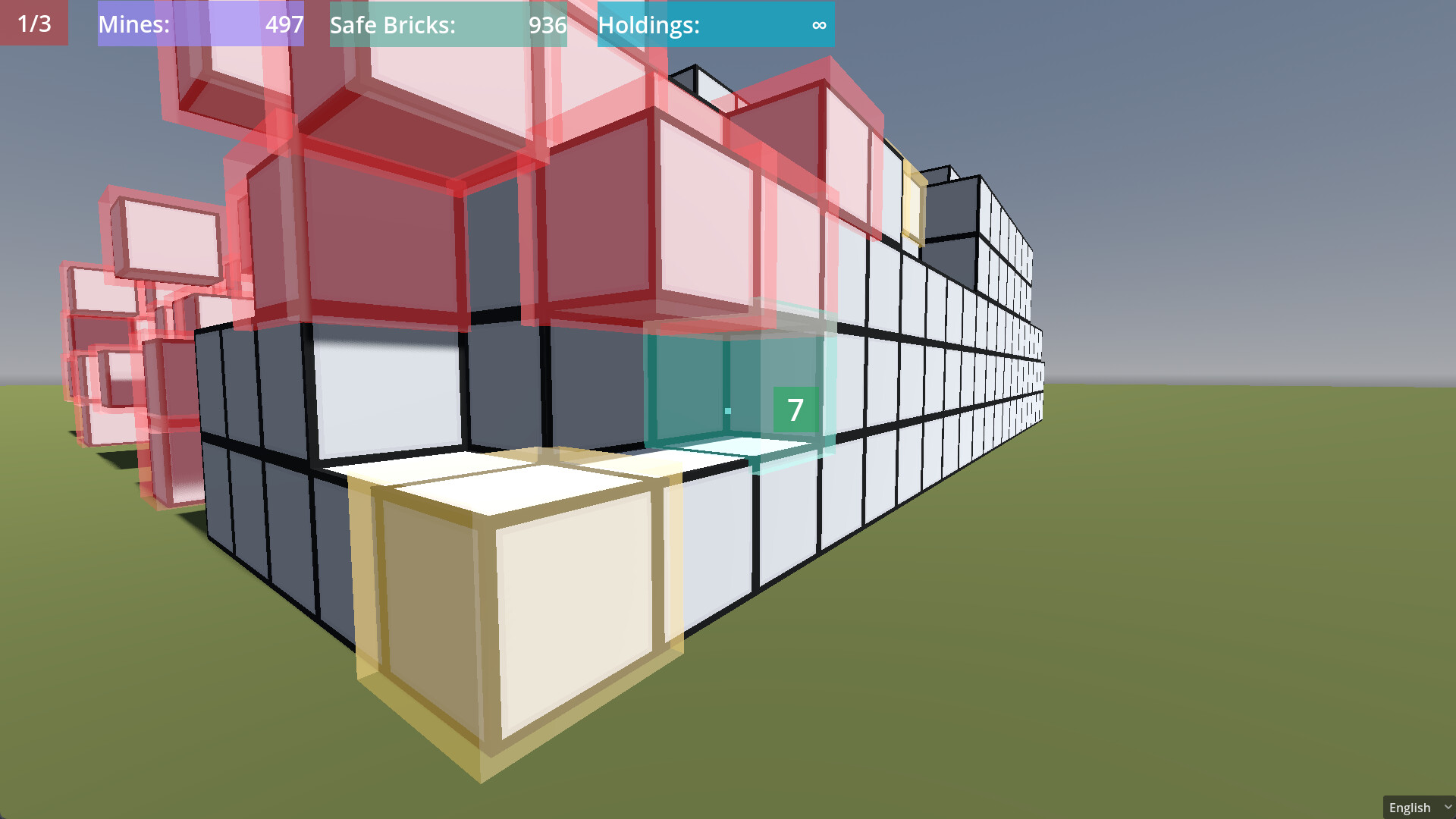 #6. MineSweeper 3D Demo (Steam) 由: CyberAura