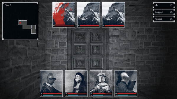 Screenshot of Castle on Crimson Rock gameplay showing in-action mechanics
