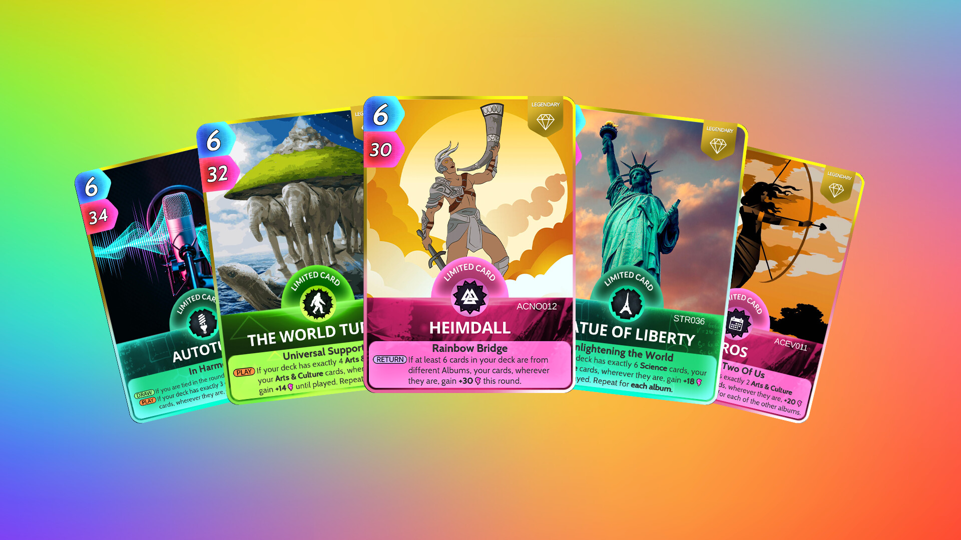 Cards, the Universe and Everything - Chasing Rainbows Pack Featured Screenshot #1