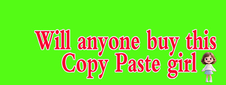 Will anyone buy this Copy Paste girl cover art