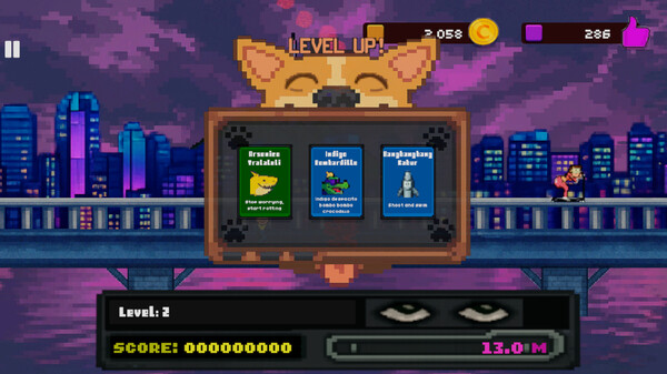 Screenshot of Rot Runner gameplay showing in-action mechanics