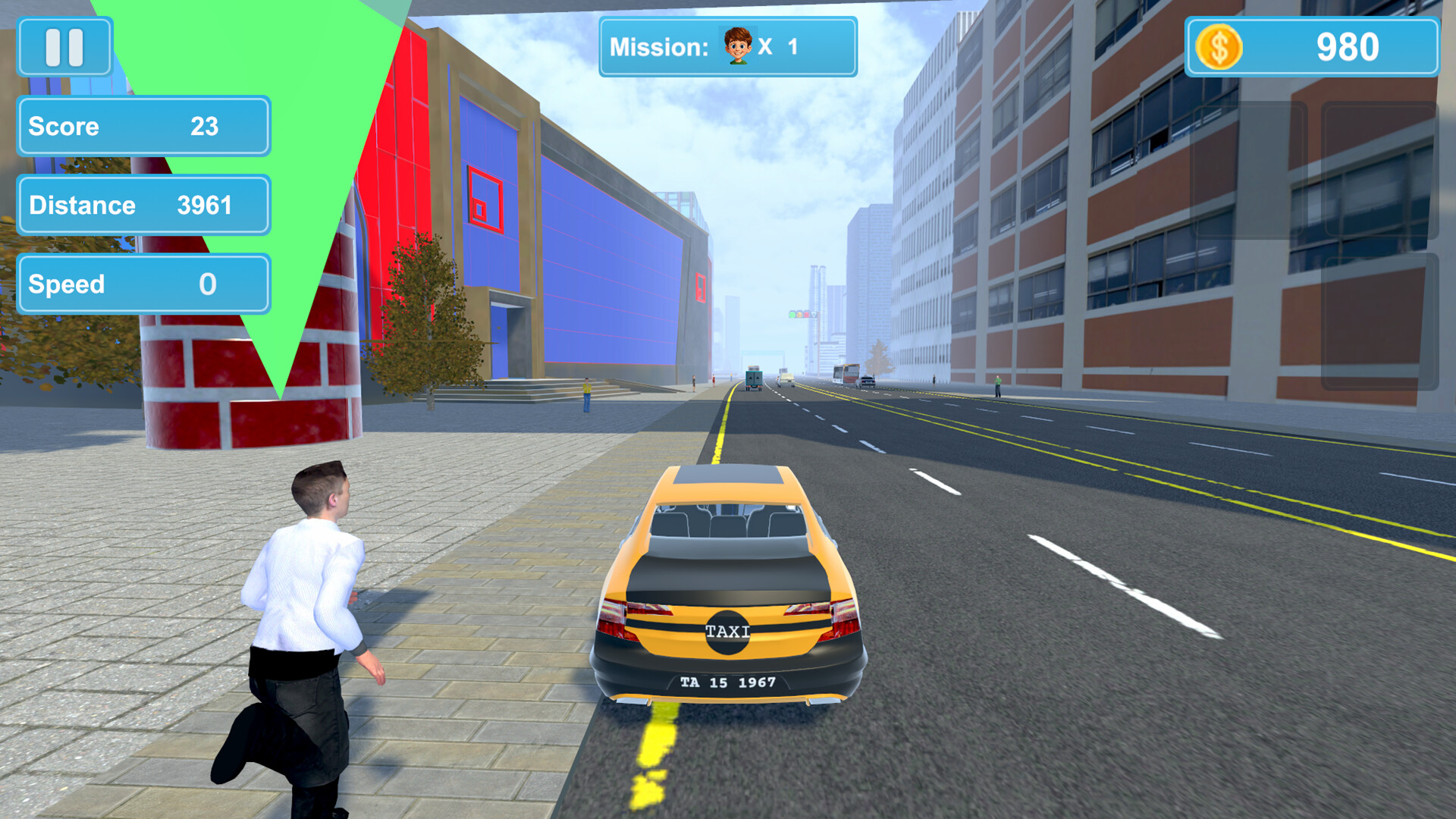 #4. City Taxi Mission (Steam) De: Instant Games Studio