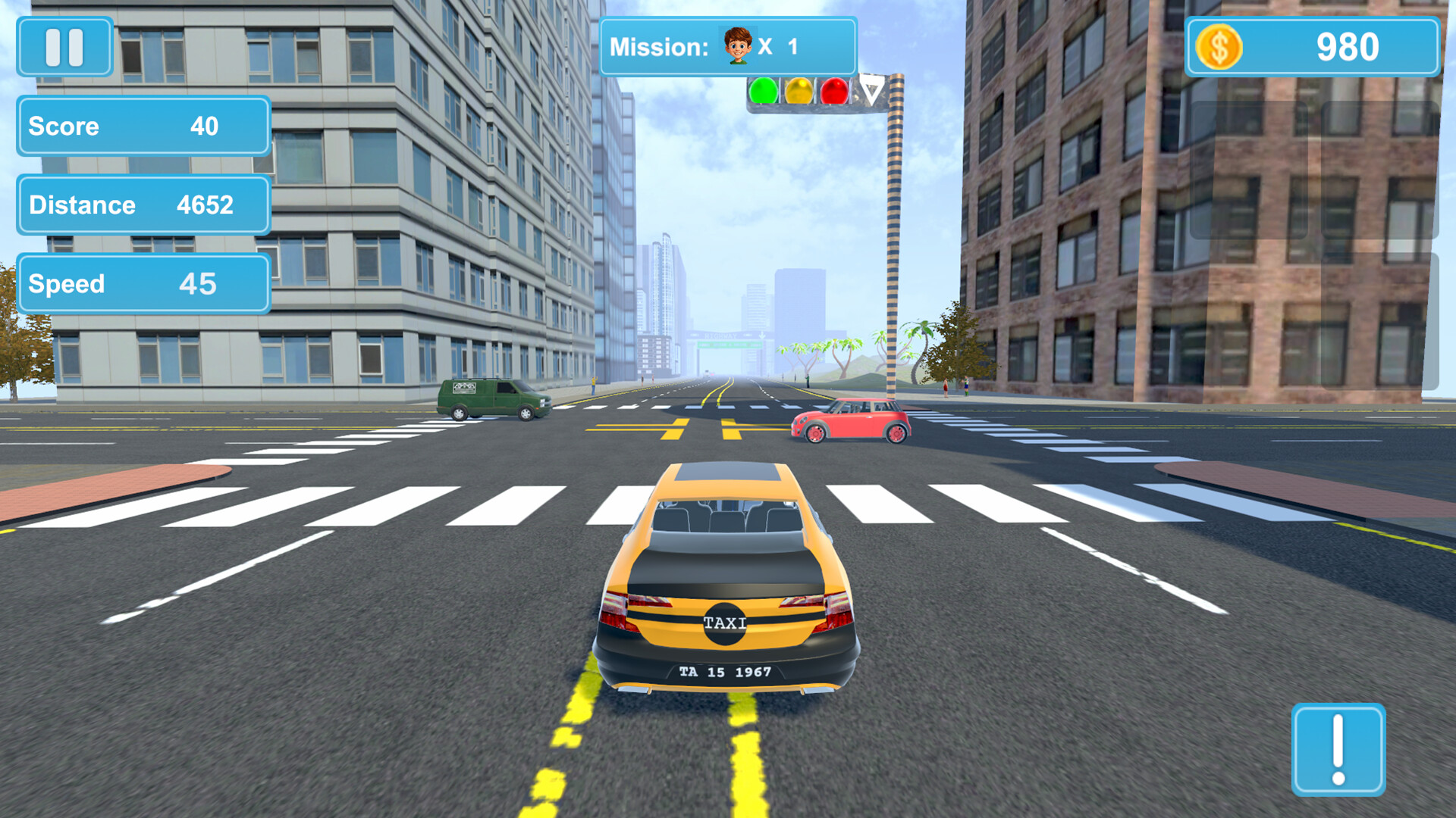#9. City Taxi Mission (Steam) De: Instant Games Studio