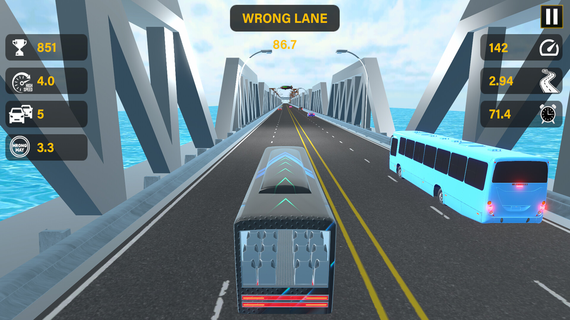 #3. Highway Bus Rush (Steam) 由: Instant Games Studio