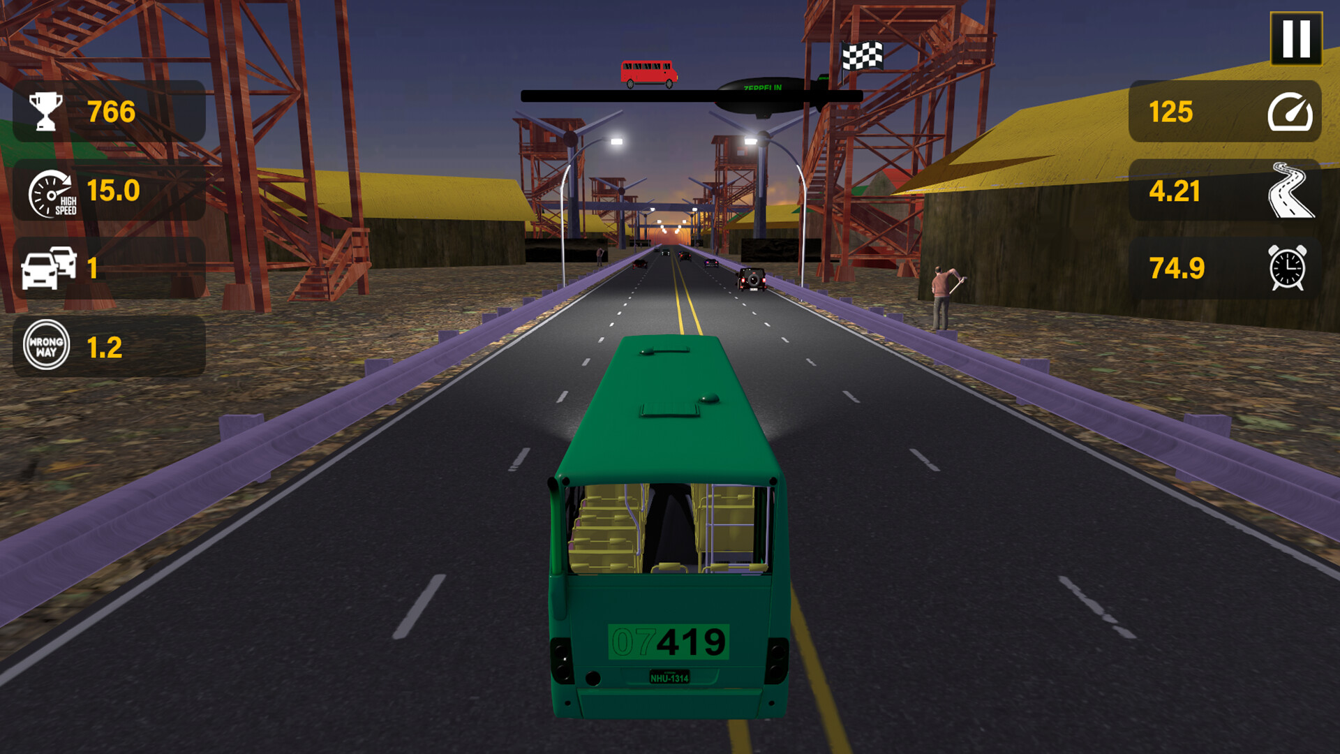 #9. Highway Bus Rush (Steam) 由: Instant Games Studio