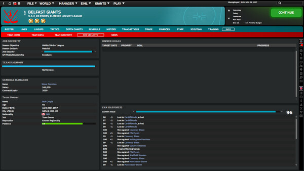 Скриншот из Franchise Hockey Manager 12