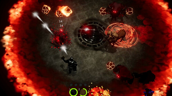 Screenshot of Battlecaster 2 gameplay showing in-action mechanics