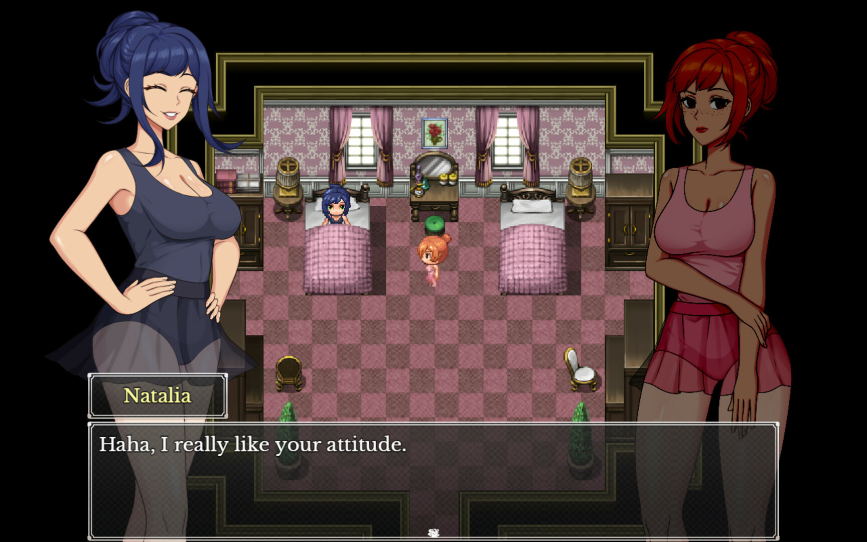 Valse Des Fleurs: Horror RPG Maker Game Demo scene