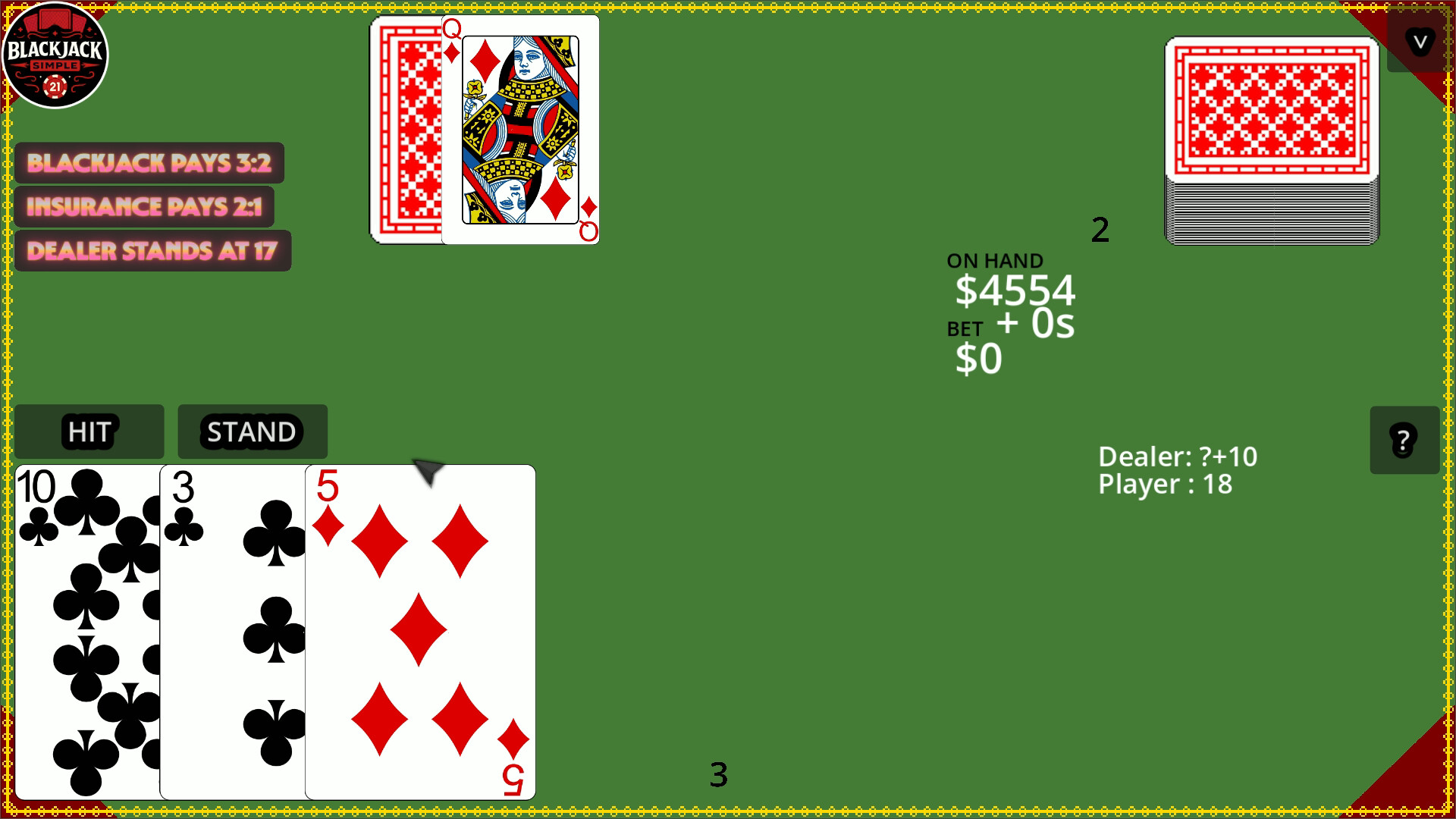 Blackjack Simple screenshot #4