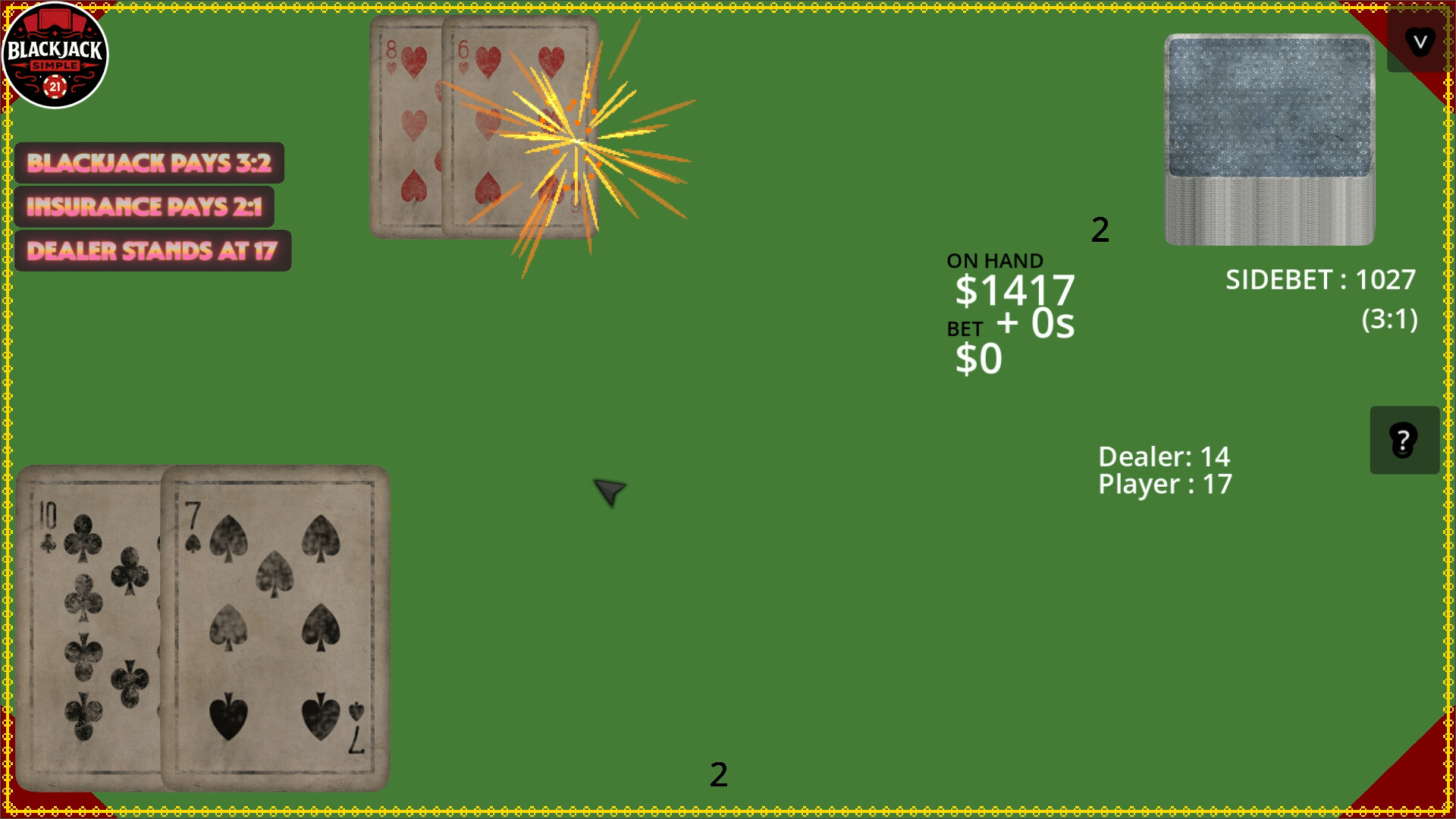 Blackjack Simple screenshot #5