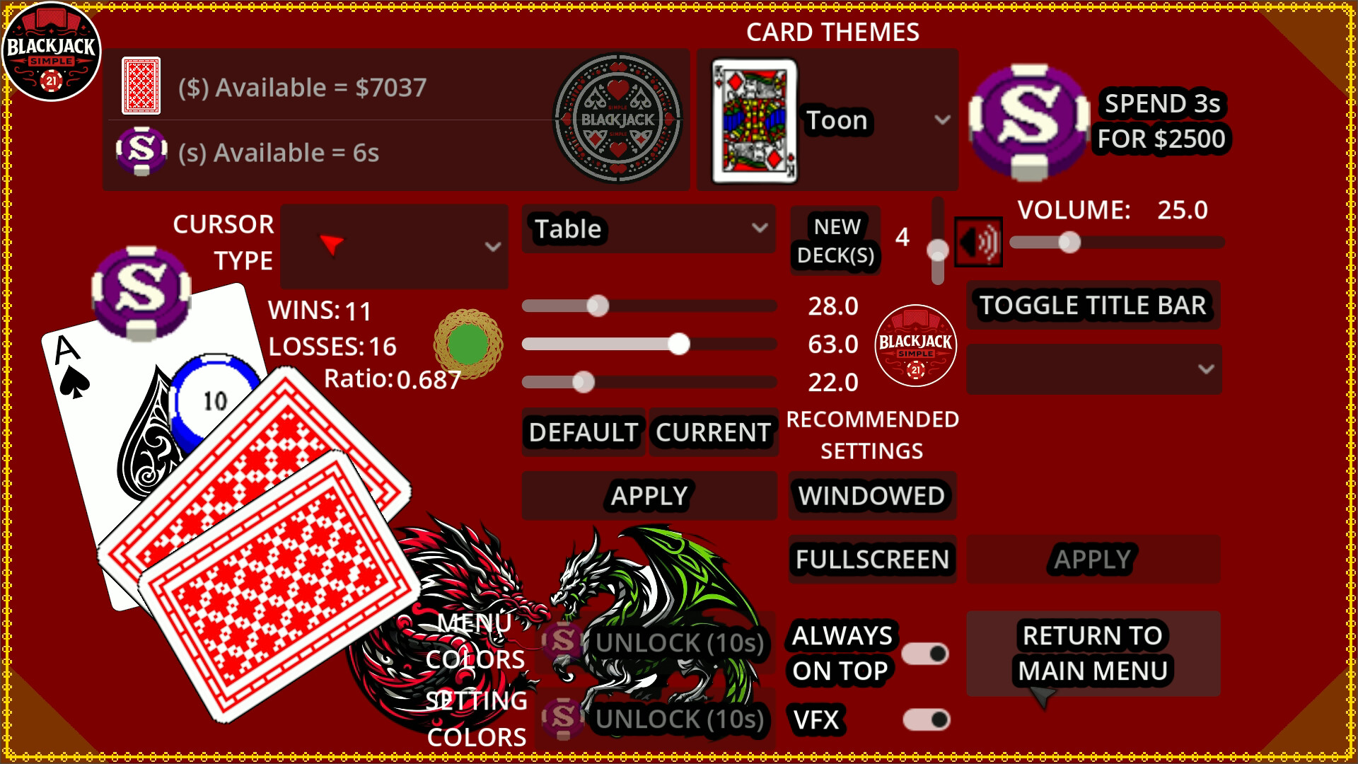 Blackjack Simple screenshot #7