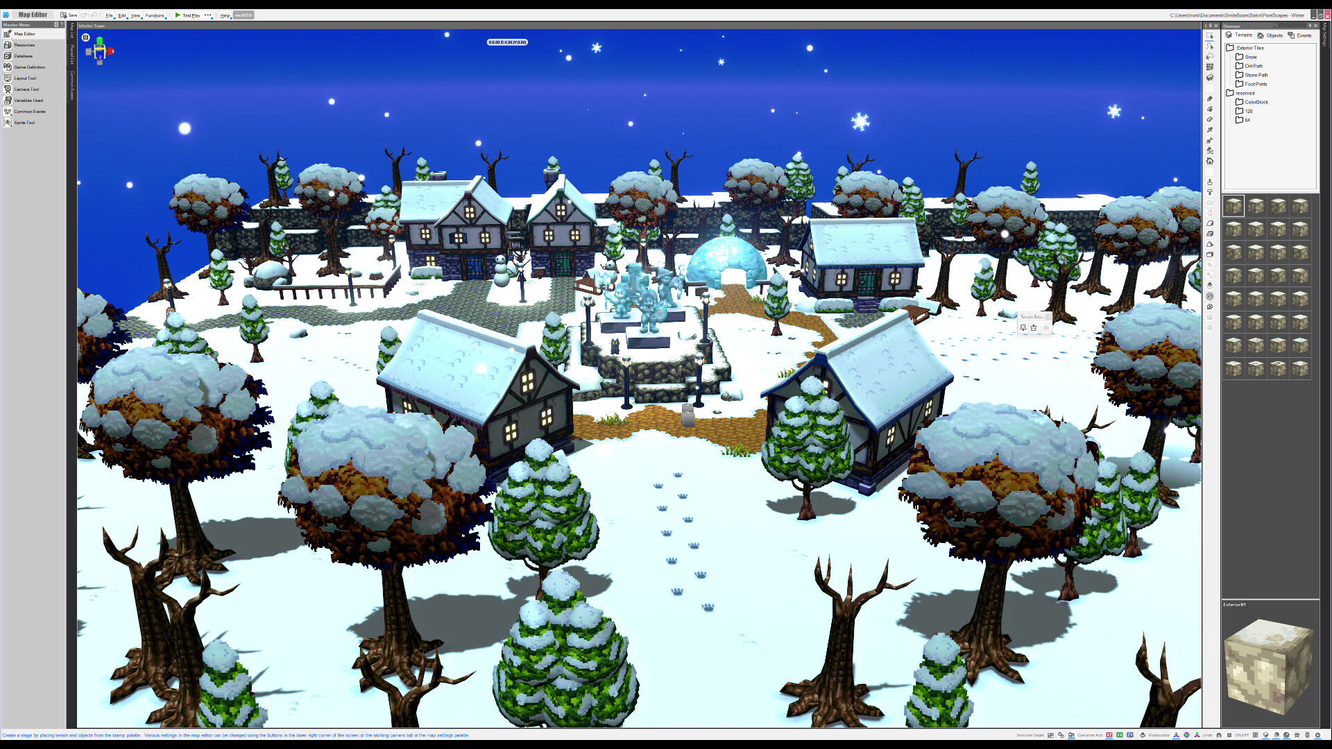 #4. RPG Developer Bakin PixelScapes Winter Pack (Steam) By: SmileBoom Co.Ltd.