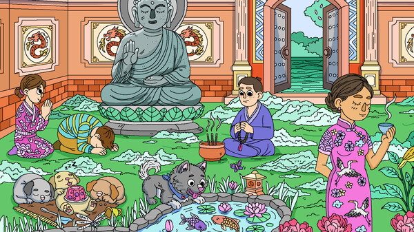 100 Cats Lost In World Find & Color screenshot 6