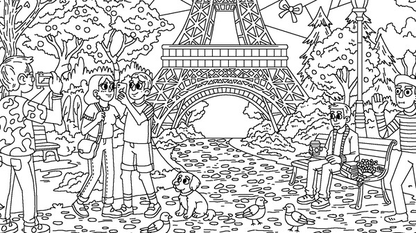 100 Cats Lost In World Find & Color screenshot 5