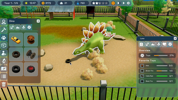 Screenshot 3 of Dino Park Manager - more gameplay footage