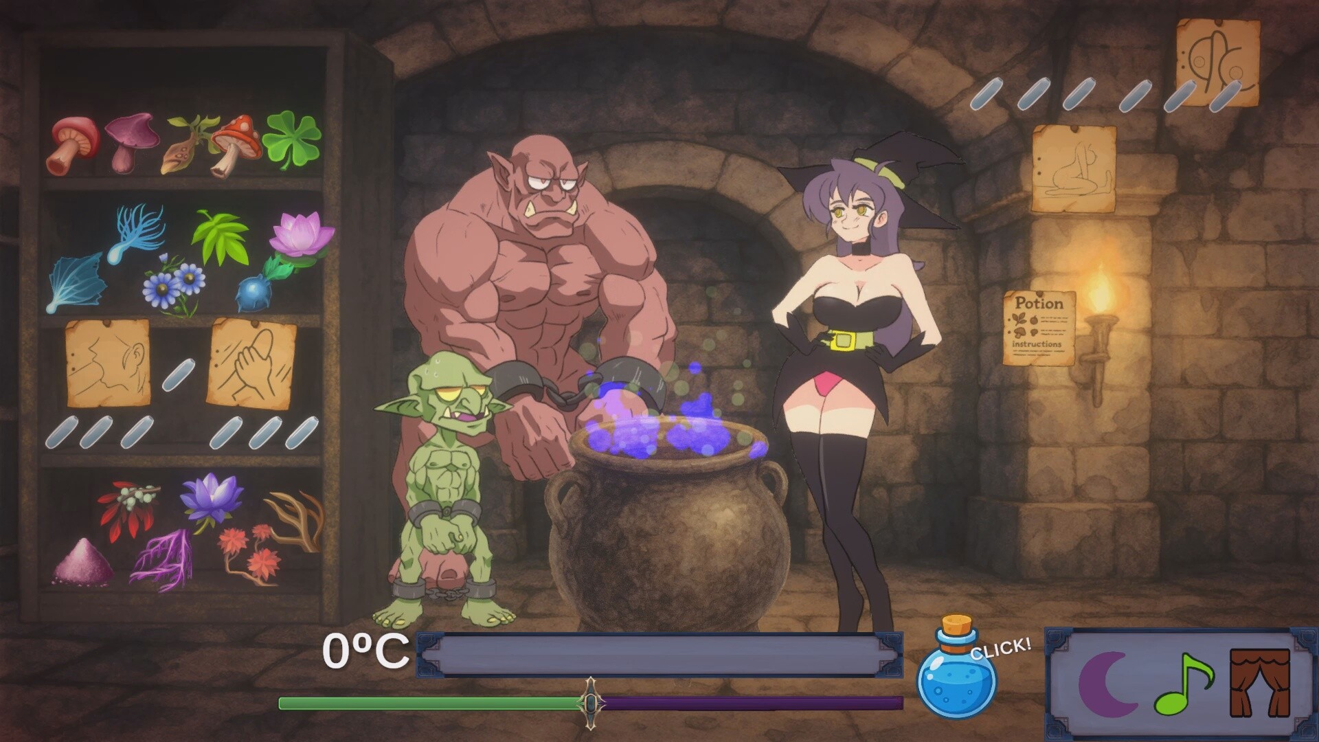 Witch’s Seed: Goblin Slave Alchemy screenshot #1