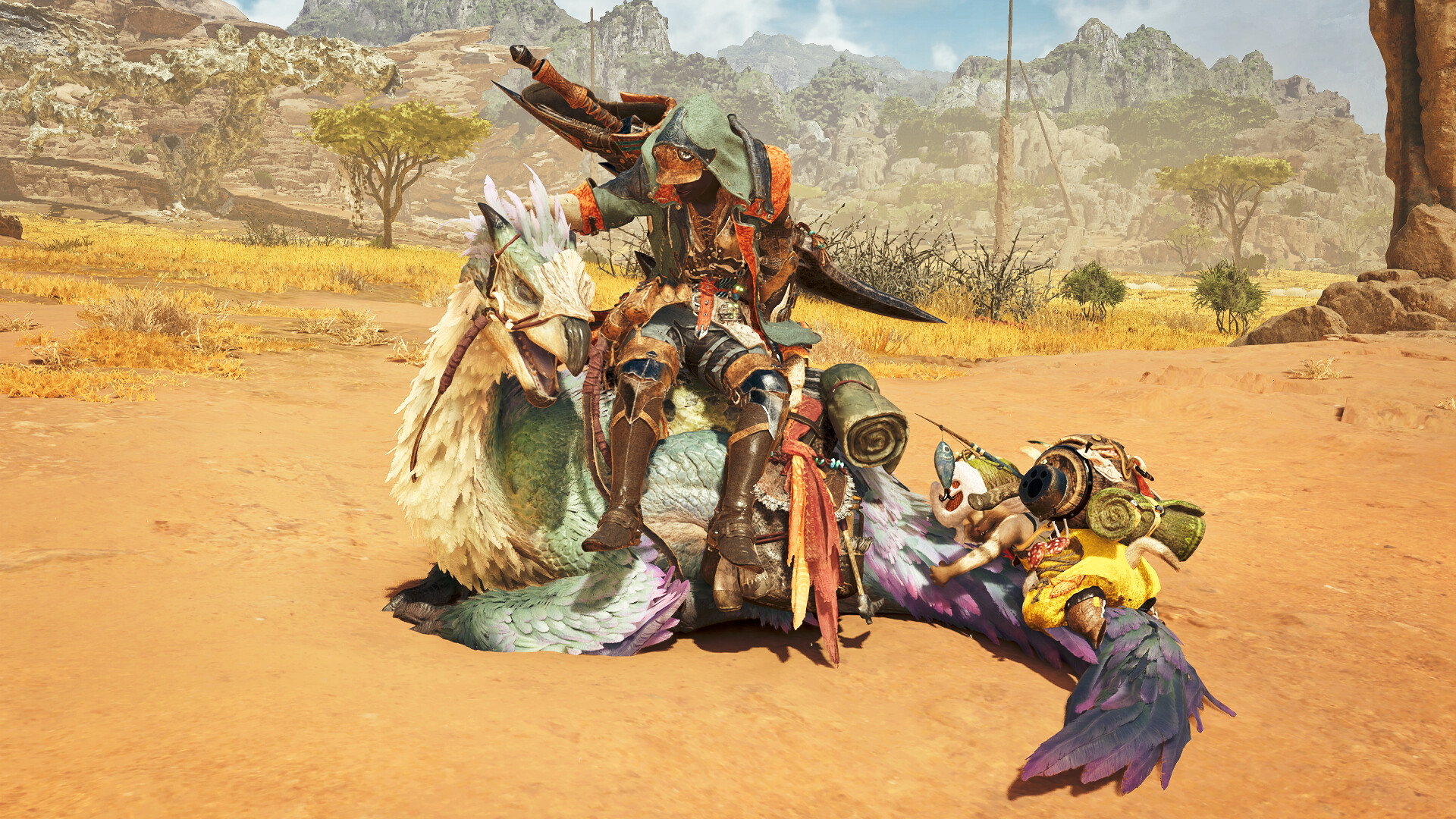 Monster Hunter Wilds - Gesture: Resting Seikret Featured Screenshot #1
