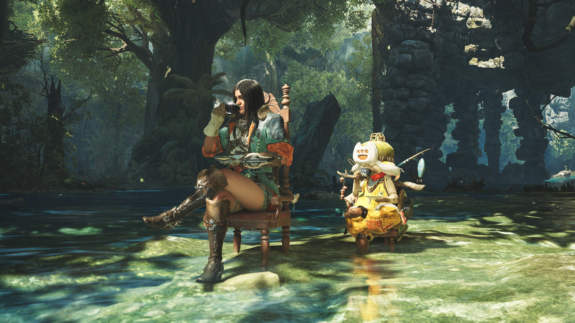 Monster Hunter Wilds - Gesture: Tea Time Featured Screenshot #1