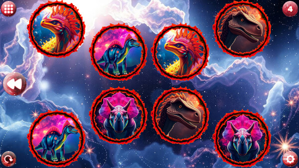 Скриншот 3 из игры Space Memory: Dinosaurs