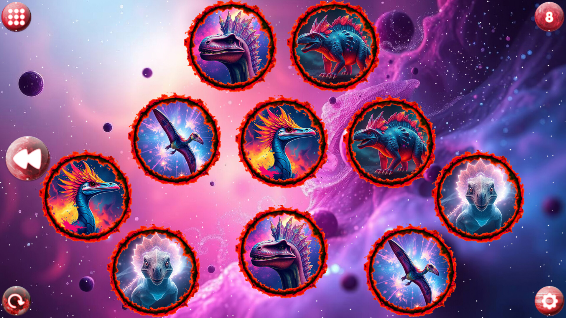 #5. Space Memory: Dinosaurs (Steam) 由: Quantum Quiver Games