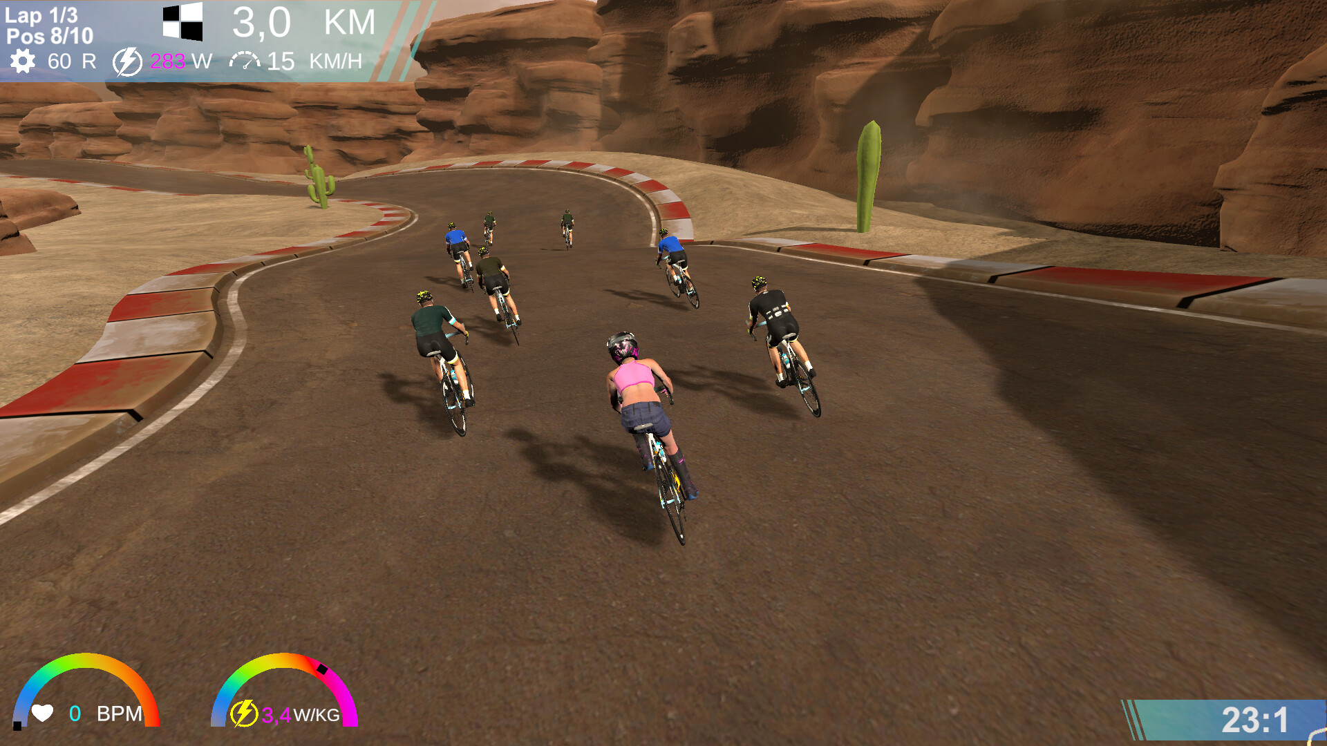 #9. CyclingArcadeRaceSimulator (Steam) De: Andreas Otten