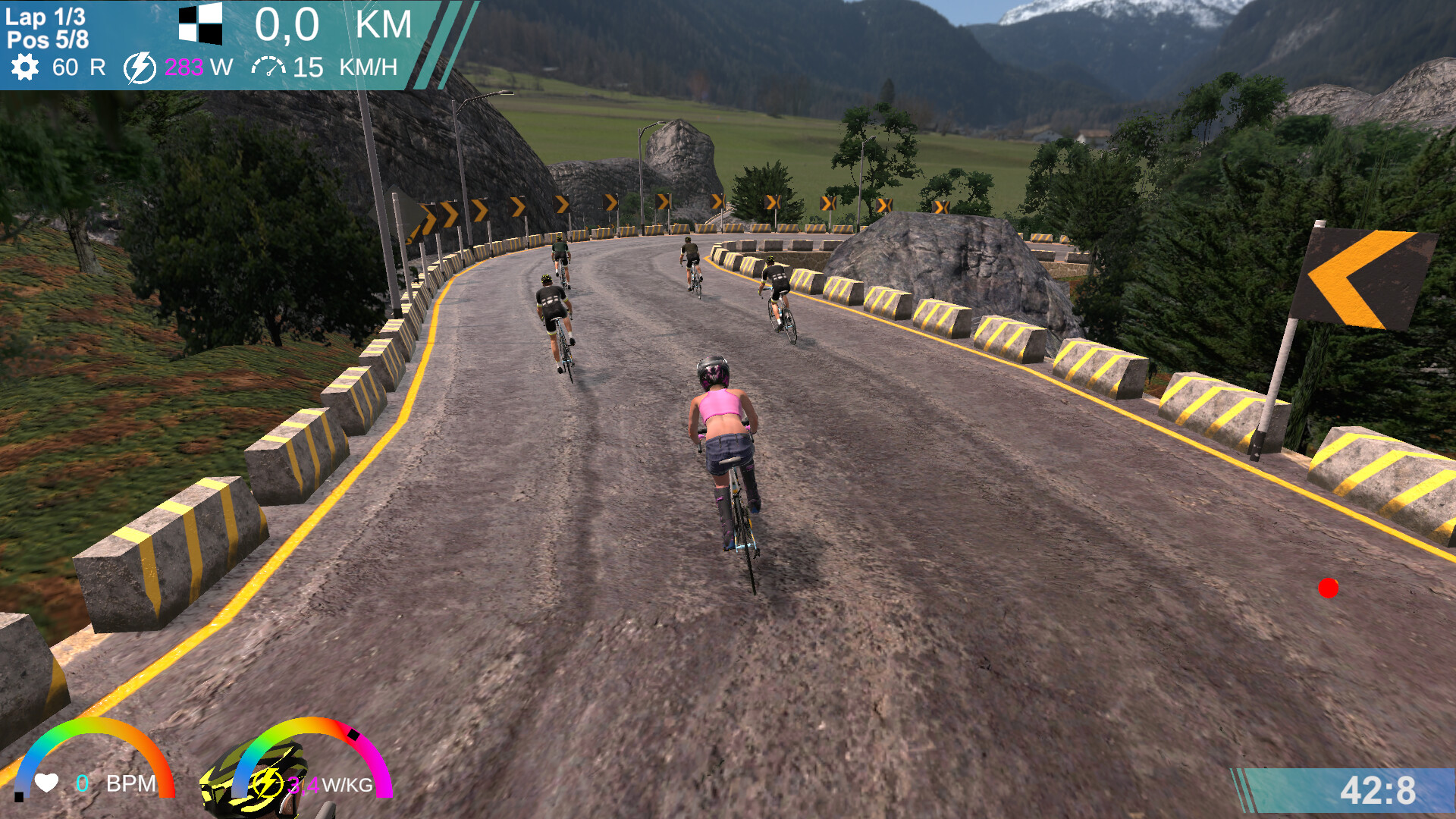 #10. CyclingArcadeRaceSimulator (Steam) De: Andreas Otten