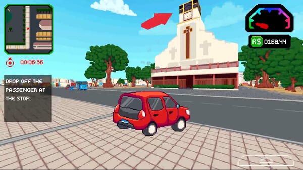 Screenshot of 85Top: Traffic Madness! gameplay showing in-action mechanics