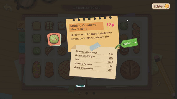 Screenshot of BakeryDiary