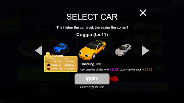 Mini Drift Car - Earnings Doubled for Diamonds (x2)