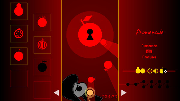 Screenshot of Suite: Pictures at an Exhibition gameplay showing in-action mechanics