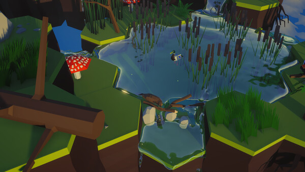 Screenshot of Beaver Creek gameplay showing in-action mechanics