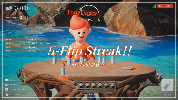 Flip or Fade: The Bottle Flip game for Linux 1