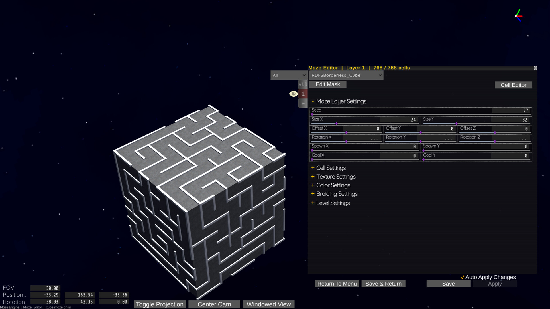 Maze Engine - In Game Level Editor Featured Screenshot #1