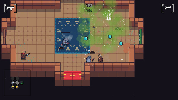 Screenshot of Rodent Company gameplay showing in-action mechanics