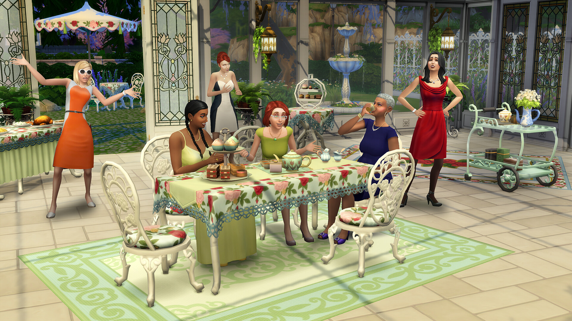 The Sims™ 4 Tea Time Solarium Kit Featured Screenshot #1